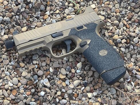 شريط قبضة مسدس Handleitgrips متوافق مع FN 545 وFN 510 - شريط قبضة مسدس مطاطي أسود، سهل التركيب، قطع غيار وإكسسوارات المسدس، مملوكة للمحاربين القدامى، صنع في الولايات المتحدة الأمريكية in Saudi Arabia