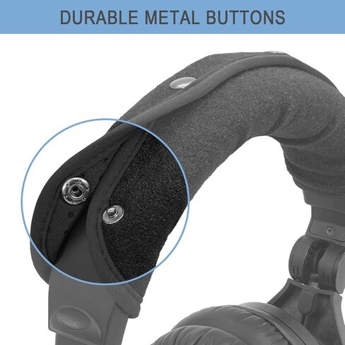 غطاء رأس واقي GEVO لسماعات Sennheiser HD280 / HD 280 Pro / HD300 / HD 300 Pro / HMD280 Pro / HMD281 Pro، لا مزيد من الجلد المتقشر، سهل التركيب، لا حاجة لأي أداة | أسود in Kuwait