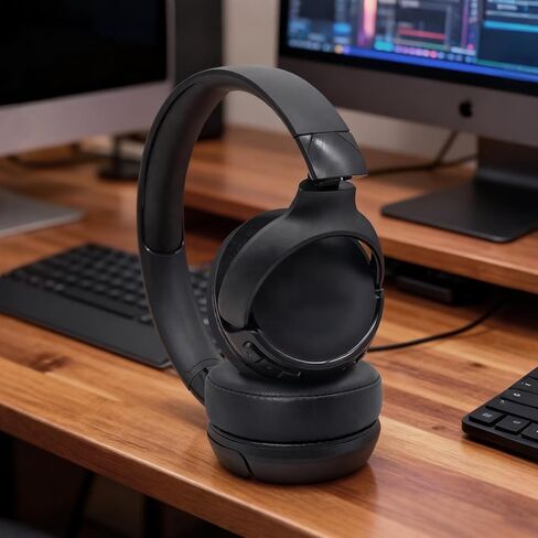وسائد أذن بديلة من GVOEARS لـ JBL Tune 450BT / Tune 460BT / Tune 500BT / Tune 510BT / Tune 520BT / JR 300BT / JR 310BT / E40BT، وسائد الأذن مع جلد البروتين وإسفنج الذاكرة - أسود in Saudi Arabia