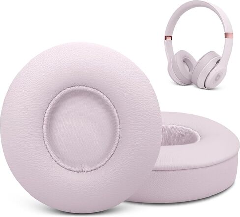 Replacement Earpads for Beats Solo 4 - Ear Pads Cushions for Beats Solo4 Wireless Headphones, Ear Covers Muff with Premium Protein Leather (Cloud Pink) in Saudi Arabia
