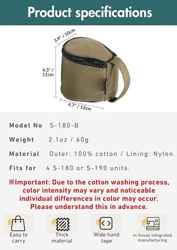 حقيبة تخزين كوب CAMPINGMOON لأربعة أكواب منفردة (S-180/S-190) - قماش متين مع شبكة من النايلون، مقبض مريح وسحاب ناعم - مثالية للسفر والنزهات والاستخدام الخارجي S180-B in Saudi Arabia