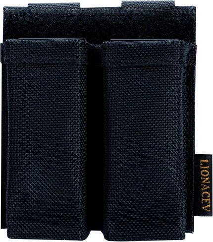 حافظة الحقيبة العالمية MOLLE Mag - حامل أكياس مجلة تكتيكية مزدوجة مقاس 9 مم مع إدراج سريع التحرير، يناسب الأكواب المفردة والمزدوجة على أحزمة المعركة، والسترات المتينة، وأجهزة الصدر in Saudi Arabia