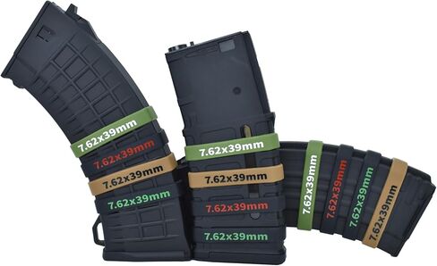 24 Pack Miaozhun 7.62x39mm Magazine Marking Bands 7.62x39 Magazine Caliber Identification in Saudi Arabia
