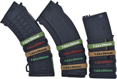 24 Pack Miaozhun 7.62x39mm Magazine Marking Bands 7.62x39 Magazine Caliber Identification in Saudi Arabia