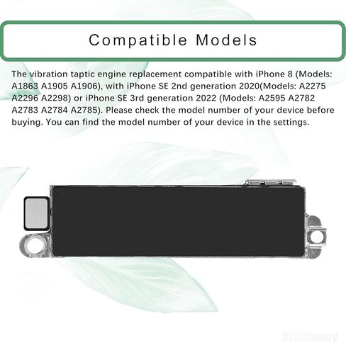 iPhone 8/SE محرك الاهتزاز استبدال محرك Taptic مع طقم إصلاح أداة الإصلاح لـ A1863 A1905 A1906 in Saudi Arabia