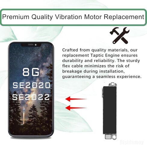 iPhone 8/SE محرك الاهتزاز استبدال محرك Taptic مع طقم إصلاح أداة الإصلاح لـ A1863 A1905 A1906 in Saudi Arabia