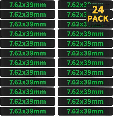 24 Pack Miaozhun 7.62x39mm Magazine Marking Bands 7.62x39 Magazine Caliber Identification in Saudi Arabia