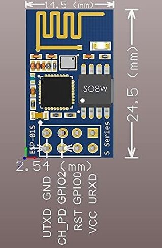 وحدة ESP8266 ESP-01S + هوائي WiFi 2.4G in Saudi Arabia