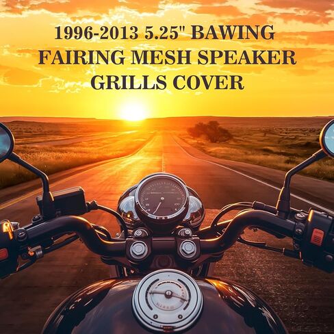 شوايات سماعات مقاس 5.25 بوصة أغطية شبكية بتصميم جناح الخفاش لـ 1996-2013 Harley Touring Electra Glide Street Glide Tri Glide Ultra Classic Road King in Kuwait