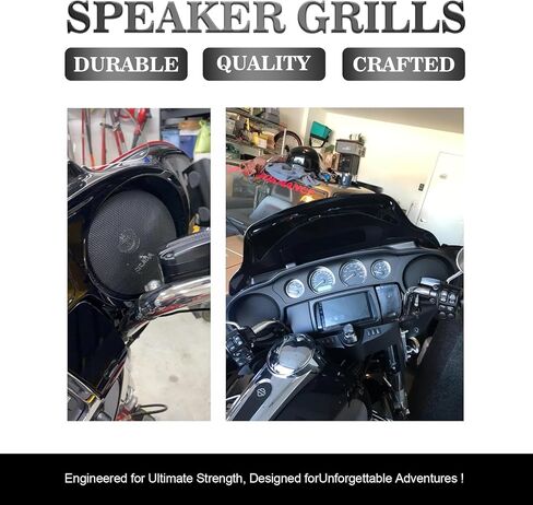 شوايات سماعات مقاس 5.25 بوصة أغطية شبكية بتصميم جناح الخفاش لـ 1996-2013 Harley Touring Electra Glide Street Glide Tri Glide Ultra Classic Road King in Kuwait