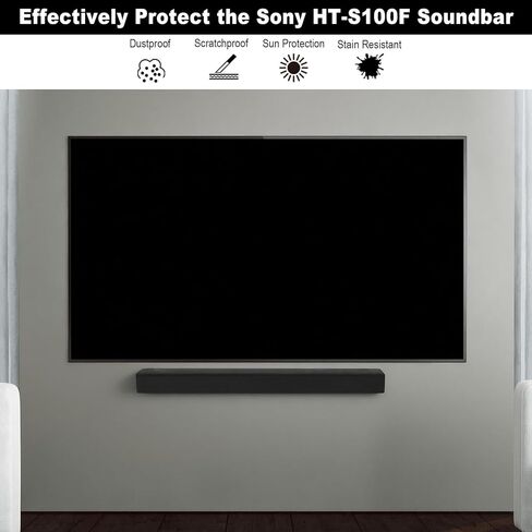 TXEsign Stretch Dust Cover Compatible with Sony HT-S100F Soundbar, Soft Protective Fleece Cover Spandex Dust Sleeve with Drawstring Strap in Saudi Arabia