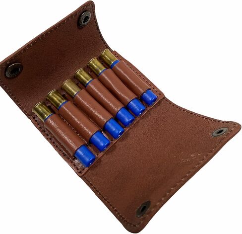 410 Gauge Shotgun Shell Pouch for Belt Tan Leather in Saudi Arabia