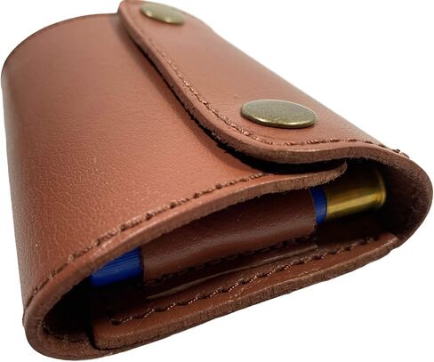 410 Gauge Shotgun Shell Pouch for Belt Tan Leather in Saudi Arabia