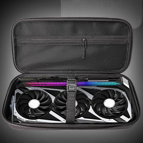 صندوق تخزين بطاقة الرسومات حقيبة حمل الرسومات حافظة صلبة لحقيبة RTX4060/RTX4070i/RTX4080S/RTX4090 مقاومة للخدش in Kuwait