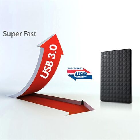 قرص محرك الأقراص الصلبة الموسع 1 تيرابايت 2 تيرابايت 4 تيرابايت USB3.0 قرص صلب خارجي محمول 2.5 بوصة (اللون: D، الحجم: 1 تيرابايت) (D 2 تيرابايت) in Kuwait