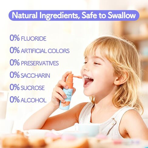 TooToo Kids Oral Spray, Xylitol Toddler Toothpaste Helper for Newborn to Kids, Toddler Essentials, Grape Flavor in Saudi Arabia