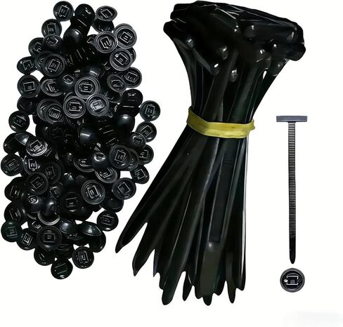 50pcs Heavy Duty Self-Locking Nylon Cable Ties Temperature Resistant, Multipurpose Plastic Cable Ties for Auto Repair, Office Outdoor Use, Includes Storage Holder in Saudi Arabia