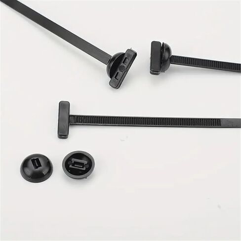 50pcs Heavy Duty Self-Locking Nylon Cable Ties Temperature Resistant, Multipurpose Plastic Cable Ties for Auto Repair, Office Outdoor Use, Includes Storage Holder in Saudi Arabia
