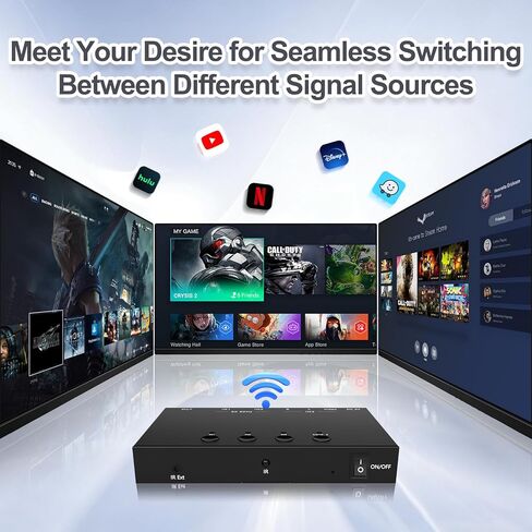Y.D.F 8K 2 Way HDMI Switcher + 1 RCA إلى HDMI Converter (2 في 1) يدعم 4K@120 هرتز HDR10+ HDCP 2.3 HDMI 2.1 Switch 4:3/16:9 التبديل لـ N64 NGC Wii PS2/3/4/5/ Switch in Saudi Arabia