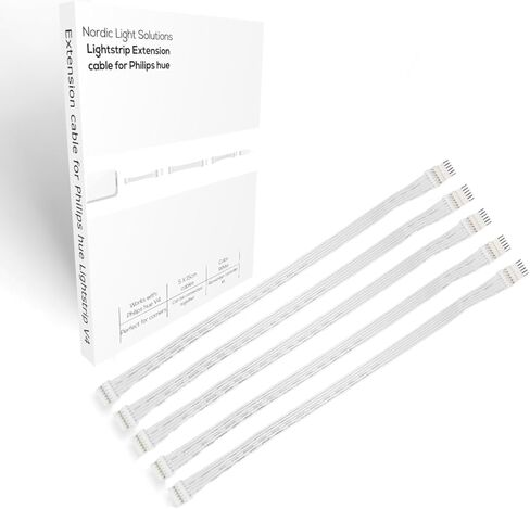 Light Solutions Extension Cable Compatible with Philips Hue Lightstrip V4 & Solo lightstrip Lighting - LED Strip LED Lighting - White (Controller Kit) in Saudi Arabia