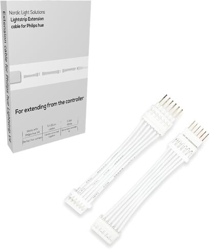 Light Solutions Extension Cable Compatible with Philips Hue Lightstrip V4 & Solo lightstrip Lighting - LED Strip LED Lighting - White (Controller Kit) in Saudi Arabia