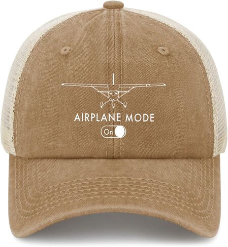 Pilots C172 Flying Gifts Airplane Mode Hats for Women Cool Washed Distressed Baseball Caps in Saudi Arabia