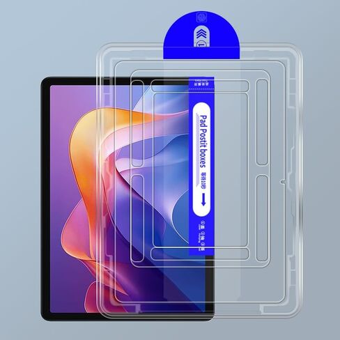واقي شاشة من الزجاج المقسى شفاف متوافق مع Xiaomi Redmi Pad 2 2025 11.0 بوصة، مع أداة المحاذاة التلقائية in Saudi Arabia