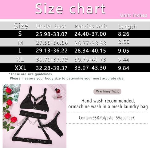 VUUEAN Women sexy lingerie set Locomotive metal chain Underwear set in Kuwait