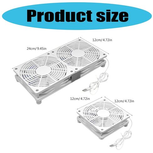 120mm USB 5V Cooling Fan Portable Fan for Tablet HDTV Receiver Router DVR Computer Cabinet Component Portable Cabinet Cooling Fan in Saudi Arabia