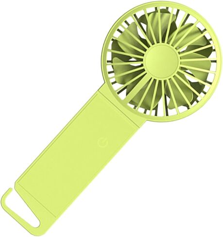 USB Folding Mini Fan Handheld Portable Fan with USB Charging Fluorescent Green for Home Office Travel Small Size 85x35x193mm in Saudi Arabia