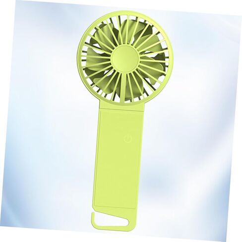 USB Folding Mini Fan Handheld Portable Fan with USB Charging Fluorescent Green for Home Office Travel Small Size 85x35x193mm in Saudi Arabia