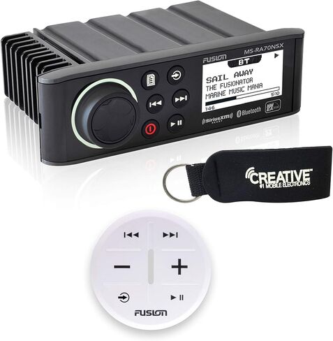 Fusion MS-RA70NSX Marine Entertainment System with Wireless Remote - White in Saudi Arabia