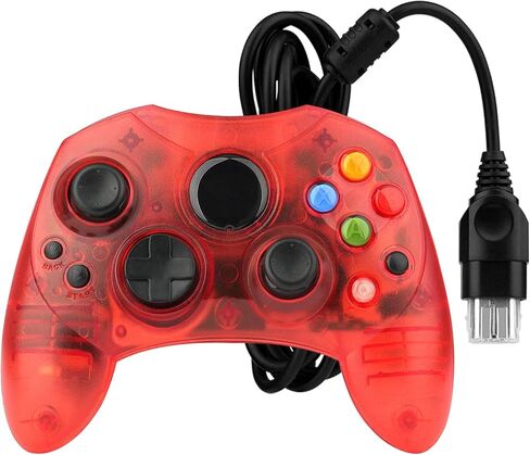 OSTENT Wired Controller S Type 2 A for Microsoft Old Generation Xbox Console Video Game Color Black in Saudi Arabia