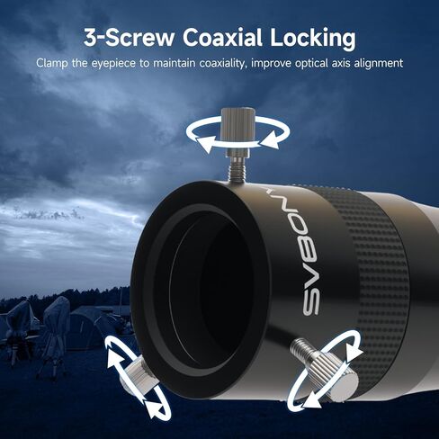 SVBONY SC715C Telescope Planetary Camera, 1.45μm Micro Pixel IMX715 Color Astronomy Camera Bundle with SV216 3X Barlow Lens, 4-Elements APO Apochromatic Barlow, for Planetary Astrophotography in Saudi Arabia