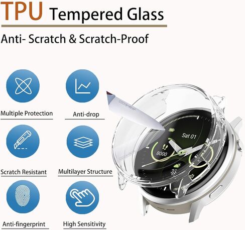 [4-Pack Screen Protector Case Compatible with Garmin Venu 4 45mm Smartwatch, Soft TPU Plated Case Anti-Scratch Cover Rugged Bumper Full Cover Shell for Women Men in Saudi Arabia