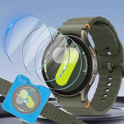 Tempered Glass Screen Protector for Samsung Galaxy Watch 7, Three Sizes HD Tempered Glass Film High Sensitivity (40MM) in Saudi Arabia