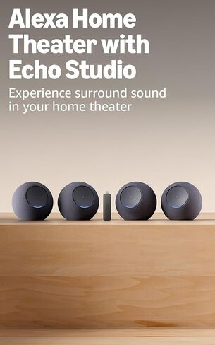 Alexa Home Theater Bundle: Includes Echo Studio (4), Graphite, Fire TV Stick 4K Max in Saudi Arabia