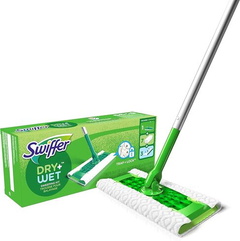 مجموعة ممسحة الأرضيات الجافة والرطبة Swiffer 92815 Sweeper® in Kuwait