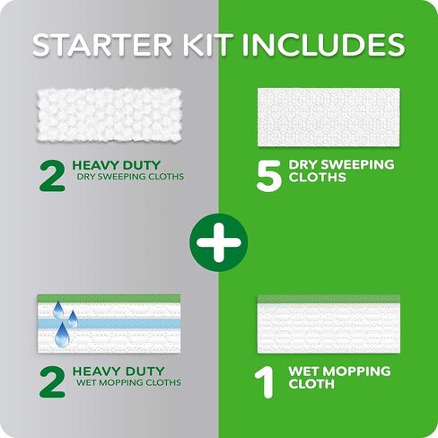 مجموعة ممسحة الأرضيات الجافة والرطبة Swiffer 92815 Sweeper® in Kuwait