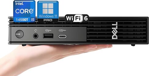 كمبيوتر سطح المكتب الصغير Pro Micro QCM1250 Business من Dell الجيل الرابع عشر i5-14500T (14 نواة، حتى 4.8 جيجا هرتز)، ذاكرة وصول عشوائي DDR5 سعة 16 جيجا بايت، محرك أقراص PCIe SSD سعة 512 جيجا بايت، دعم شاشة HDMI+DP مزدوجة، لوحة مفاتيح وماوس، واي فاي 6، وي in Kuwait