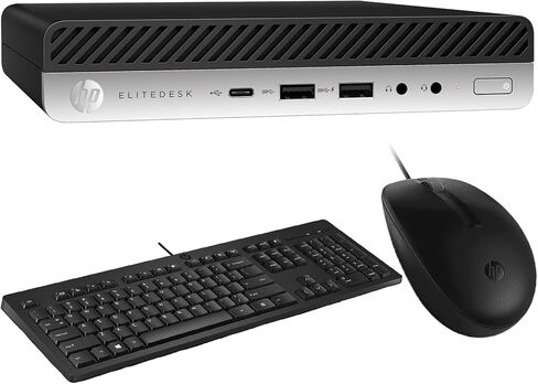 HP Elitedesk 800 G4 School & Business Mini Desktop (Intel i5-8600 6-Core, 32GB RAM, 2x1TB PCIe SSD (2TB), Intel UHD 630, Win 11 Pro) Refurbished (Renewed) in Saudi Arabia