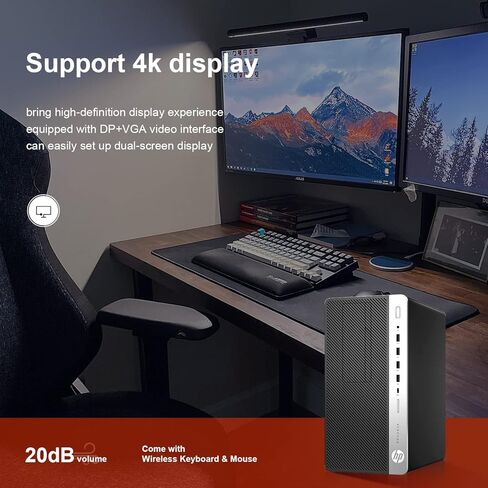 HP ProDesk 600 G3 Mini Tower Desk top PC i5-7500 Up to 3.80GHz 16GB RAM 512GB SSD + 1TB HDD HDMI Built in Wi-Fi & BT DVD-RW Dual Monitor Support Wireless Keyboard & Mouse Windows 11 (Renewed) in Saudi Arabia