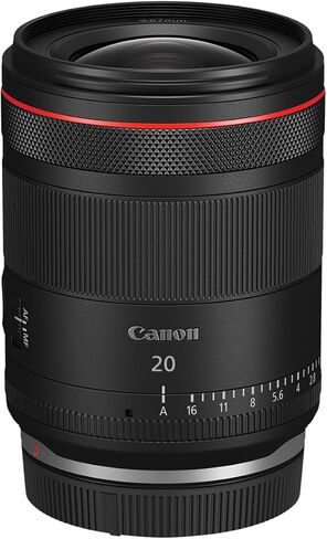 Canon RF20mm F1.4 L VCM، عدسة هجينة بدون مرآة، زاوية أساسية فائقة الاتساع، متوافقة مع الكاميرات ذات الإطار الكامل وAPS-C بدون مرآة، للصور والفيديو (متجدد) in Kuwait