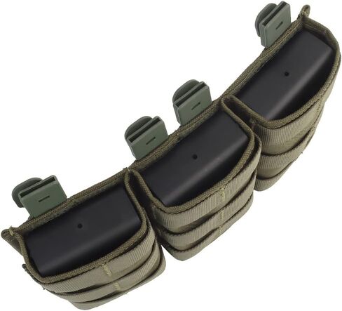 MOLLE Triple 7.62mm Magazine Pouch, Mag Carrier Holder Pocket Storage for Tactical in Kuwait