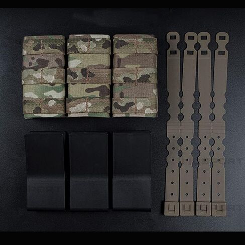 MOLLE Triple 7.62mm Magazine Pouch, Mag Carrier Holder Pocket Storage for Tactical in Kuwait