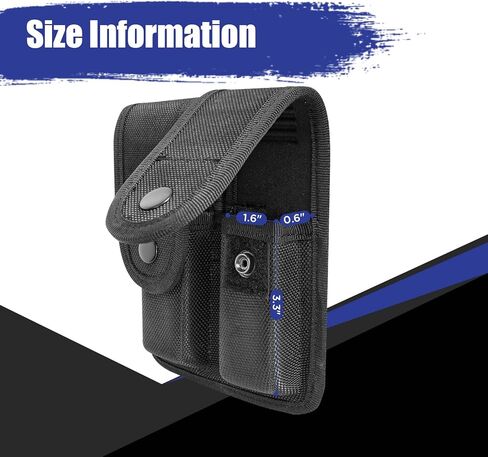 9mm Molded Nylon Double Mag Pouch - Universal Tactical Pistol Magazine Pouch Fit Glock - Duty Belt Holster Case Compatible w/Single & Double Stack Magazines in Saudi Arabia