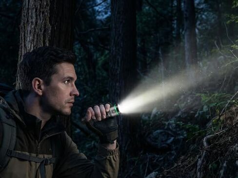 EverBrite 1000LM Small Flashlight, 5 Modes Zoomable Flash Light, Rechargeable Flashlights High Lumens, Dual Power Rechargeable or AA Battery, Pocket Flashlight for Home Emergency, Hiking, Camping in Saudi Arabia