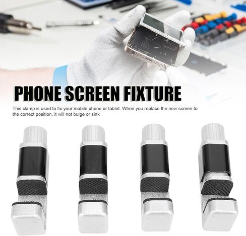 Tyenaza 4PCS Phone Screen Repair Clamp Tool, Universal Adjustable Screen Fastening Clip Fixture for Cellphones PC Laptops Tablets LCD Screen in Saudi Arabia