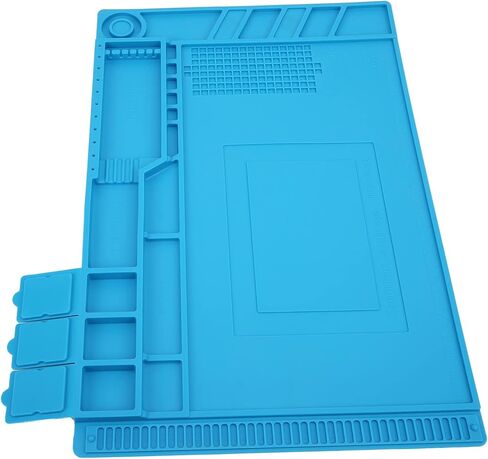 Magnetic Insulation Silicone Work Mat Heat Soldering Phone Computer Repair MatS 170 Made to Material Magnetic Remember Digital All Have Position to Easy (s-160) in Kuwait