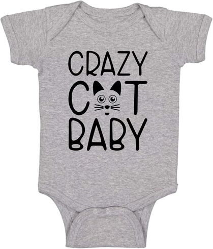 Crazy Cat Baby - بدلة أطفال مضحكة من أساسيات الأطفال - ملابس لحديثي الولادة للأولاد والبنات اللطيفة in Kuwait